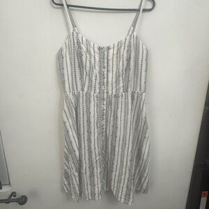 Old Navy Silver Pleated Mini Sundress